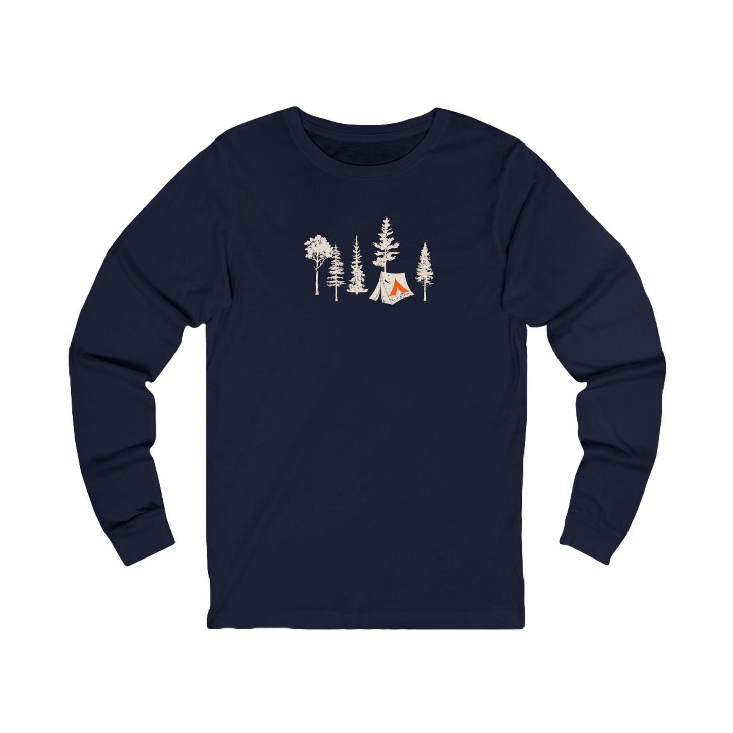 Tent Society Forest with Tent Unisex Long Sleeve Tee
