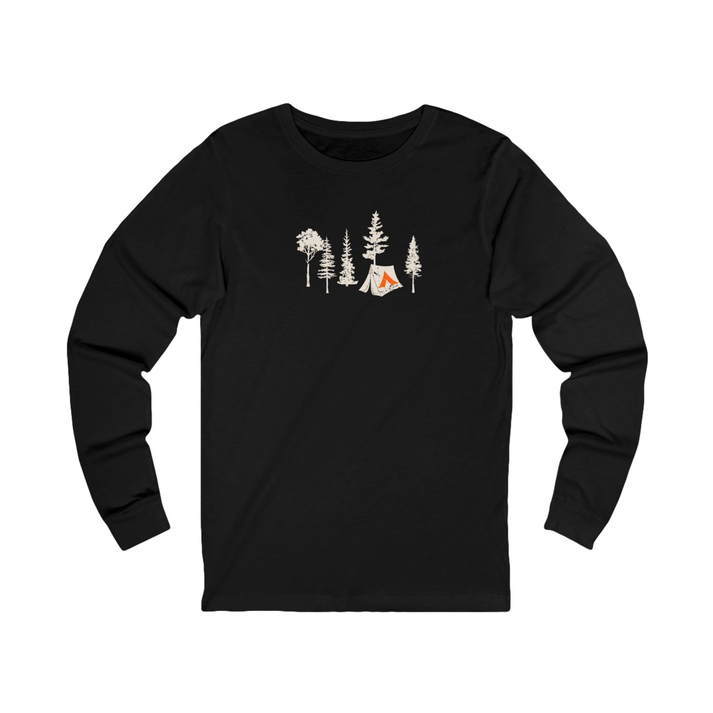 Tent Society Forest with Tent Unisex Long Sleeve Tee