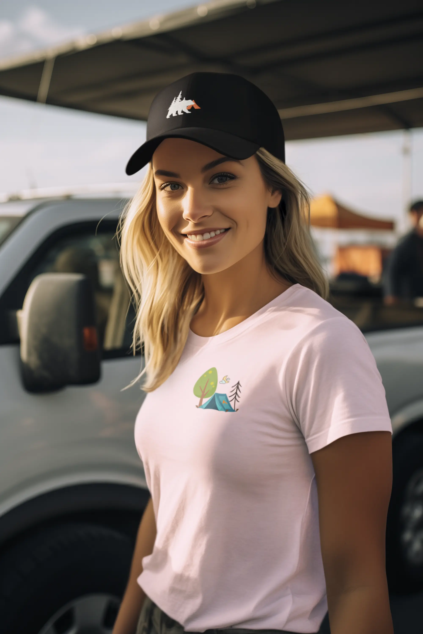 Tent Society Night Under the Stars Unisex TShirt Printify