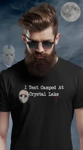 Tent Society I Tent Camped At Crystal Lake Unisex TShirt Printify