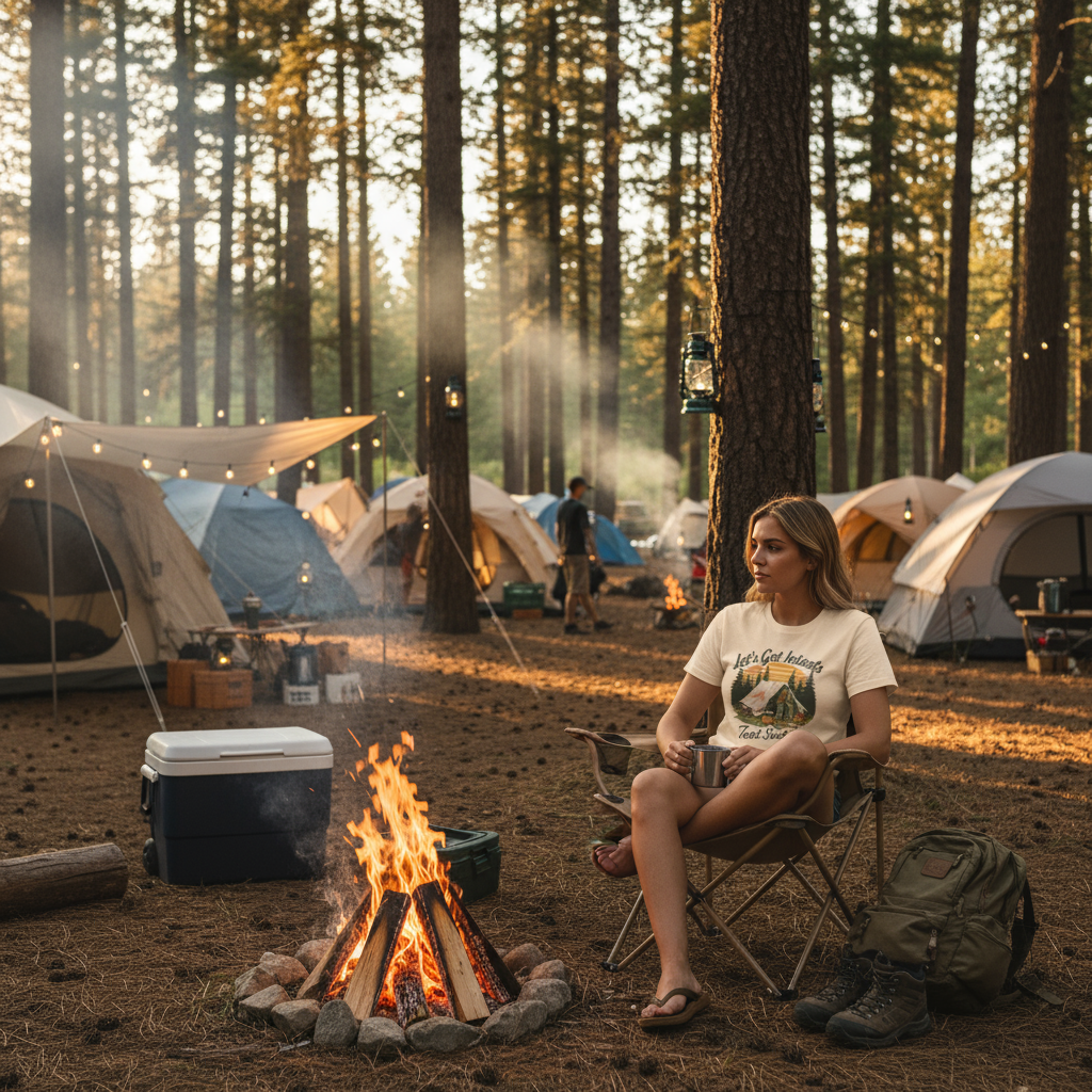 Tent Society Let's Get Intents Camp Life T Shirt - Tent Society