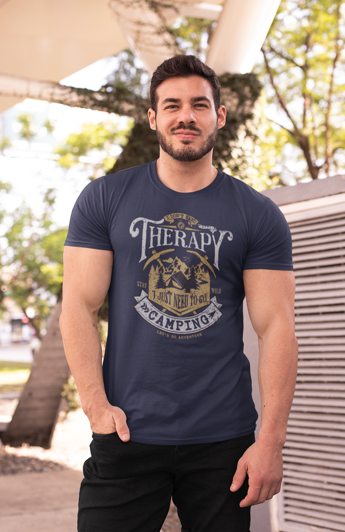 Tent Society Camping Therapy Tshirt