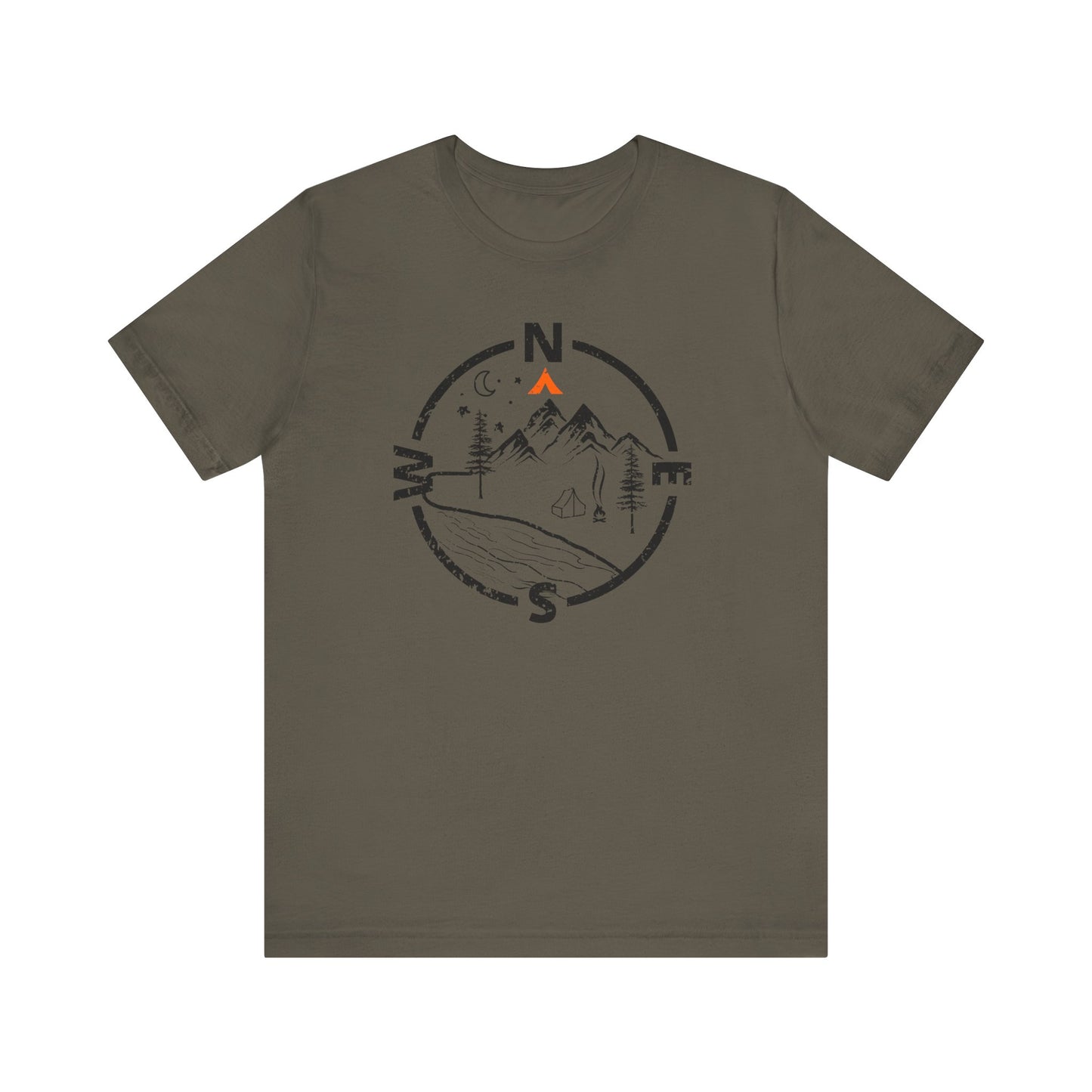 Tent Society Find Your Way Compass Camping Unisex TShirt