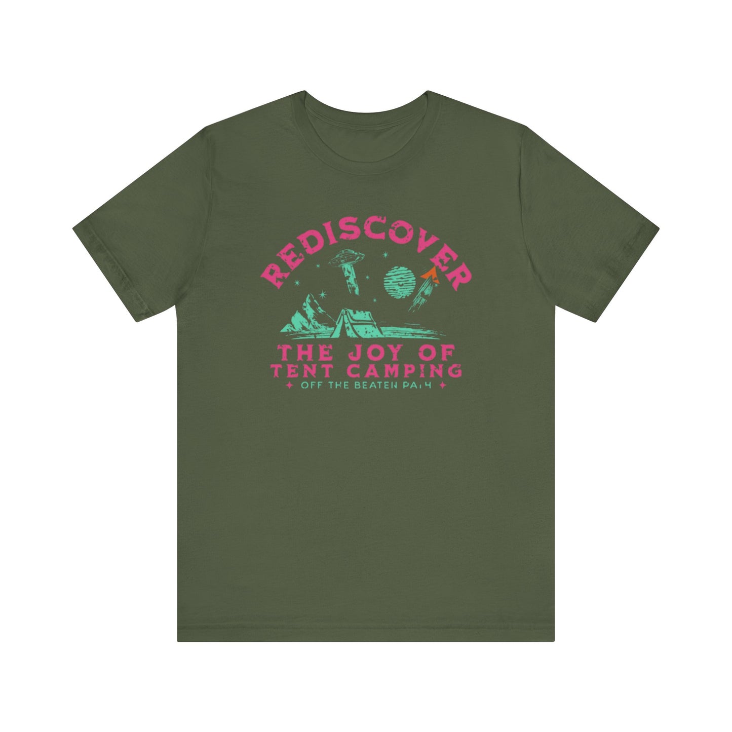 Tent Society Rediscover the Joy of Tent Camping UFO Unisex TShirt