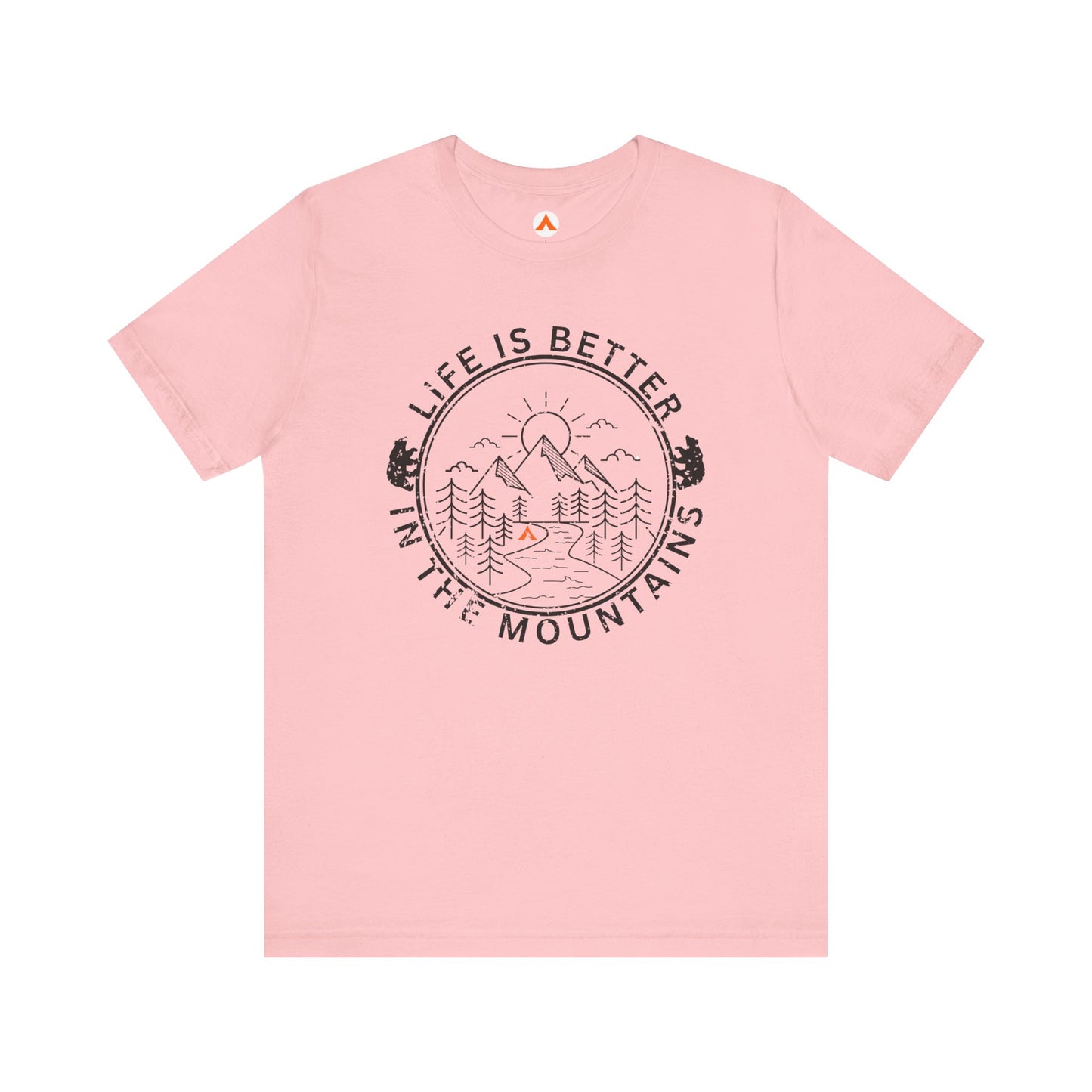 Tent Society Life is Better in the Mountains Unisex Mountain Camping TShirt