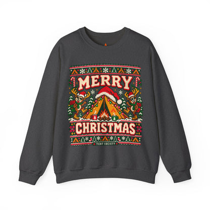 Merry Christmas Campfire Crewneck Sweatshirt