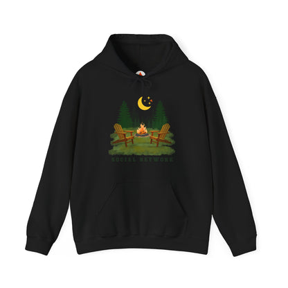 Tent Society Social Network Unisex Camping Hoodie