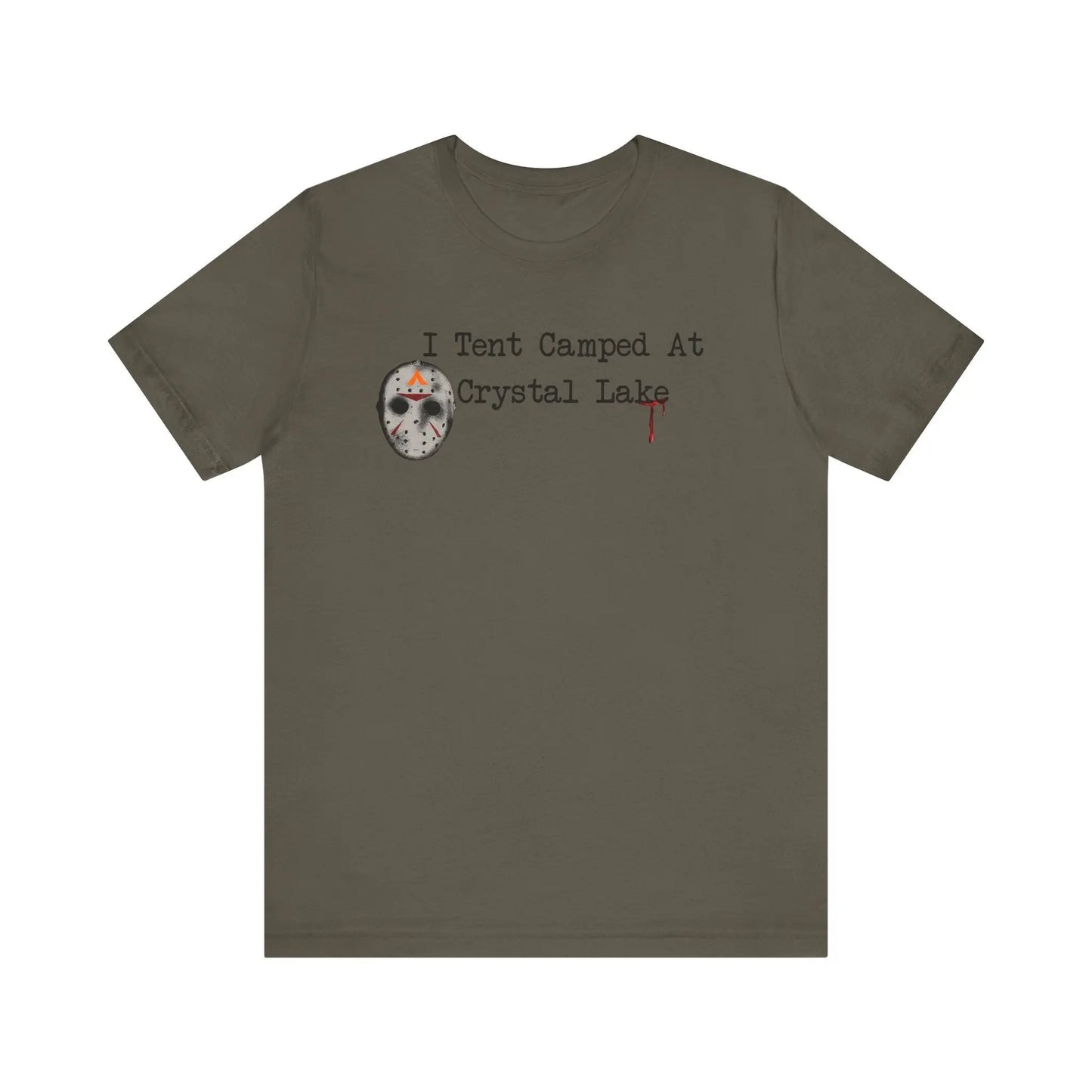 Tent Society I Tent Camped At Crystal Lake Unisex TShirt Printify