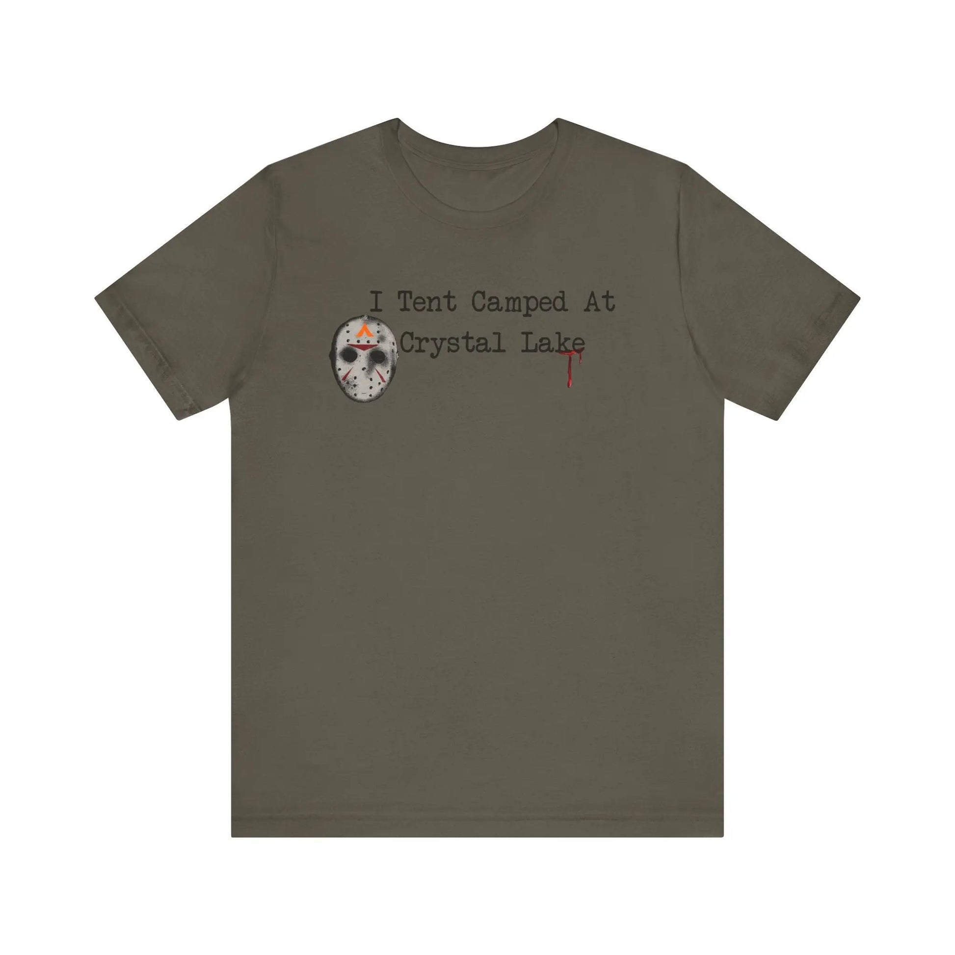 Tent Society I Tent Camped At Crystal Lake Unisex TShirt Printify