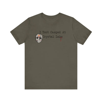 Tent Society I Tent Camped At Crystal Lake Unisex TShirt Printify