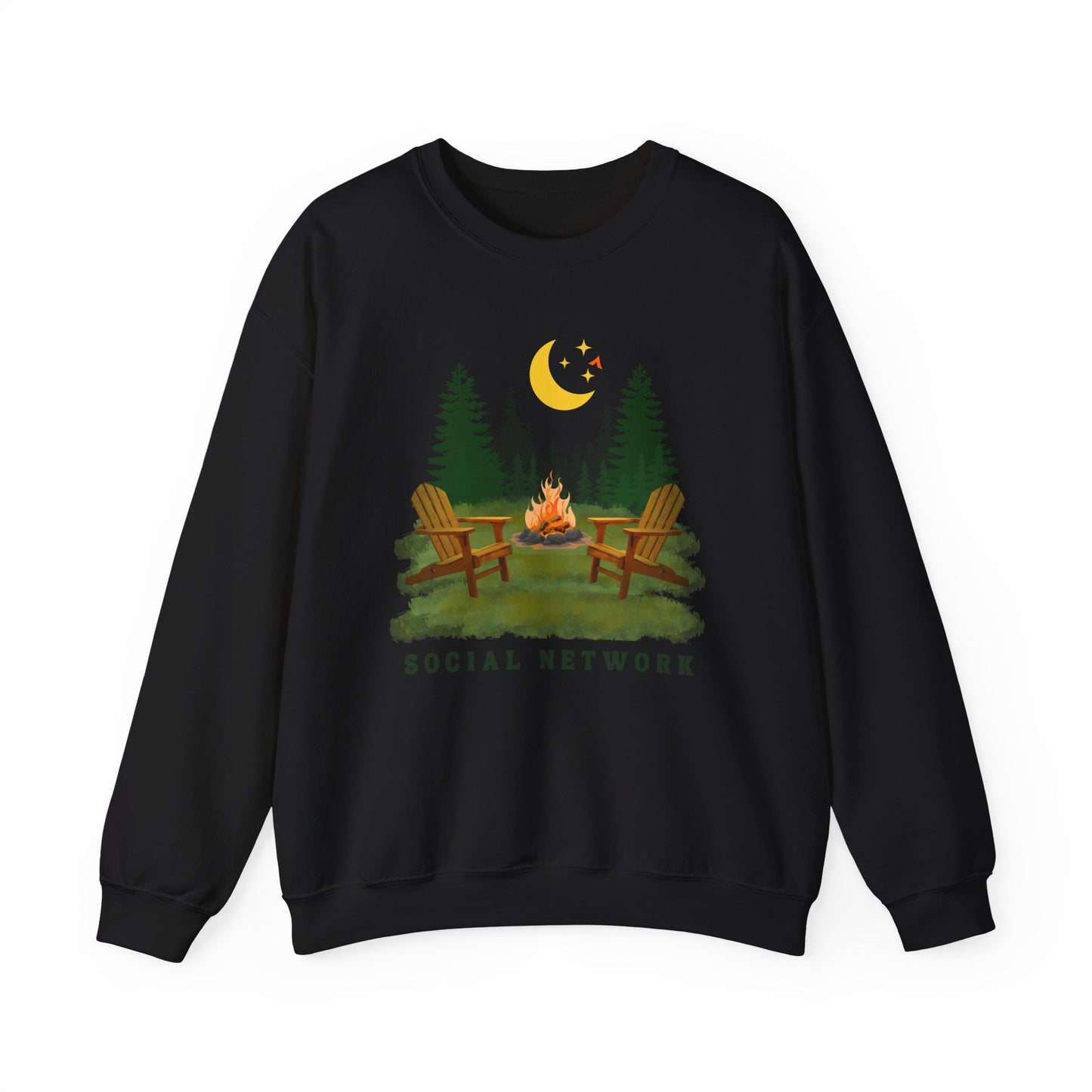 Tent Society Social Network Unisex Campfire Sweatshirt - Tent Society