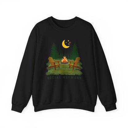 Tent Society Social Network Unisex Campfire Sweatshirt - Tent Society