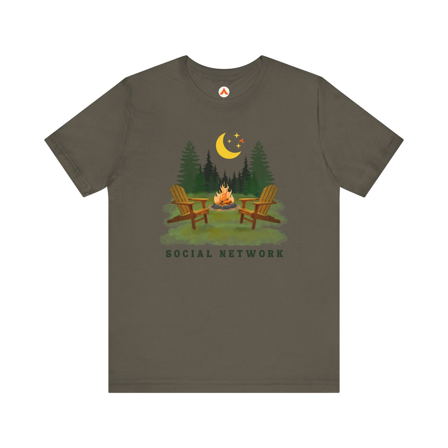 Camping Life T Shirt for Campers Tent Society Social Network