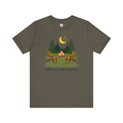 Camping Life T Shirt for Campers Tent Society Social Network