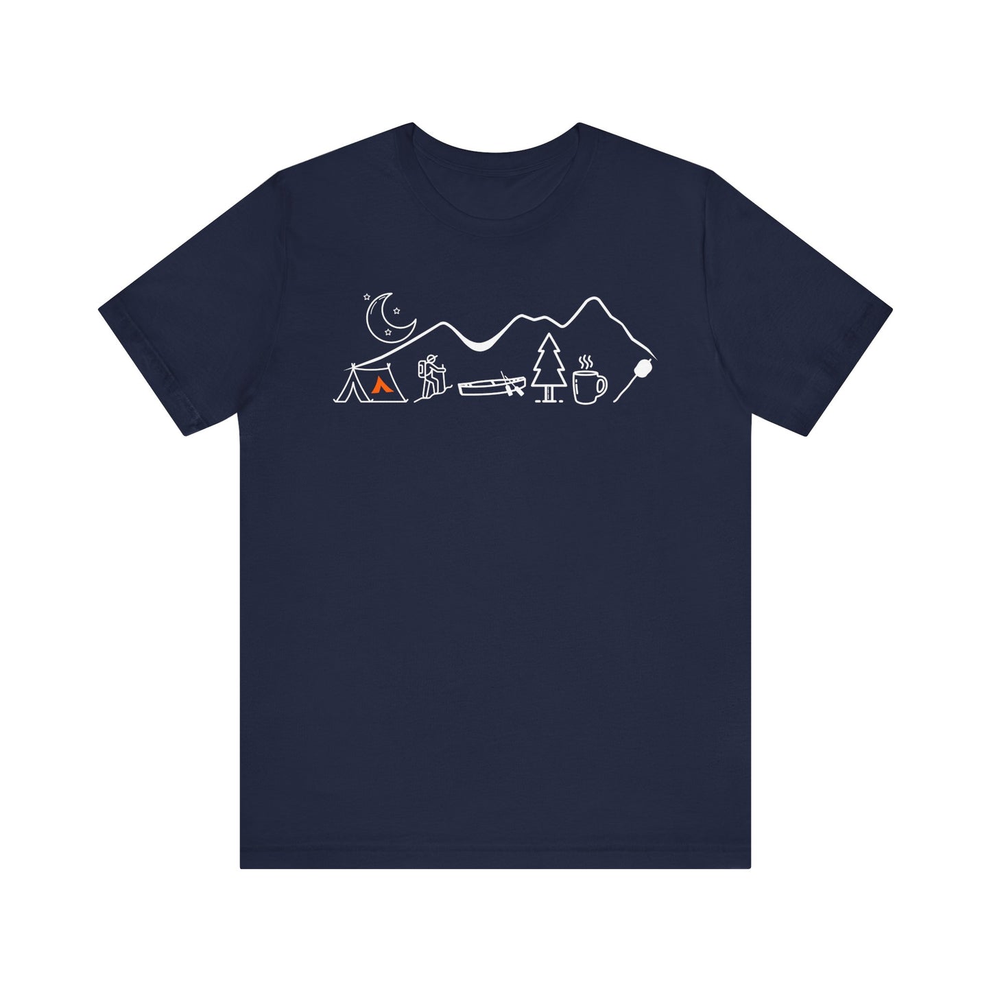 Tent Society Minimalist Mountain Camping Unisex TShirt