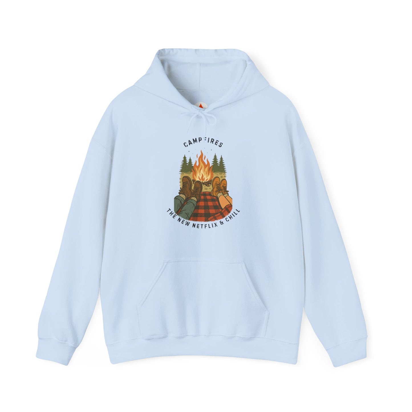 Tent Society Campfires the New Netflix and Chill Unisex Hoodie