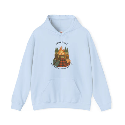 Tent Society Campfires the New Netflix and Chill Unisex Hoodie