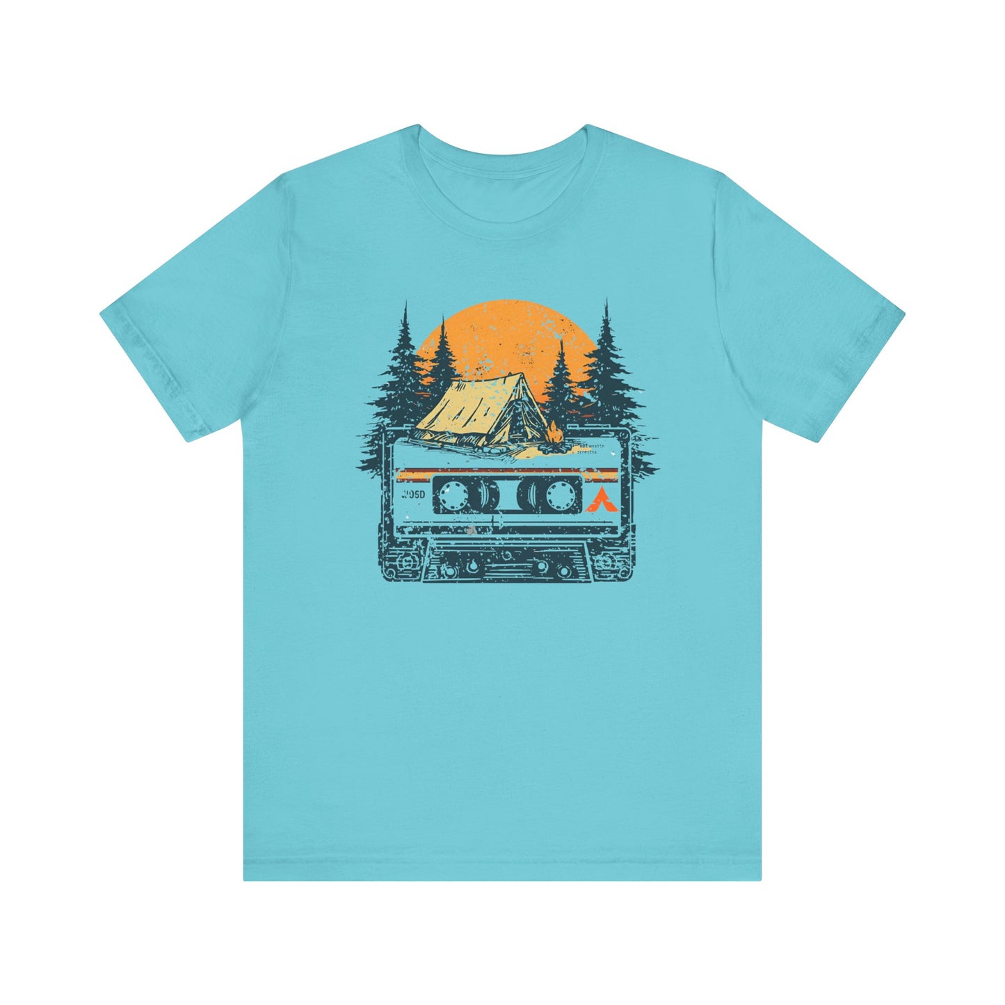 Tent Society Retro Tent and Cassette Unisex TShirt