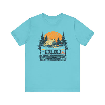 Tent Society Retro Tent and Cassette Unisex TShirt