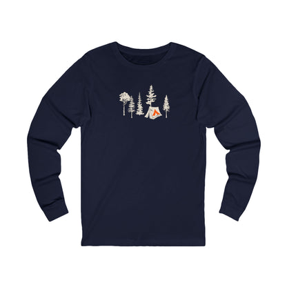 Tent Society Forest with Tent Unisex Long Sleeve Tee