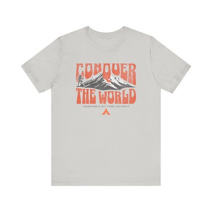 Tent Society Conquer the World HikingTshirt