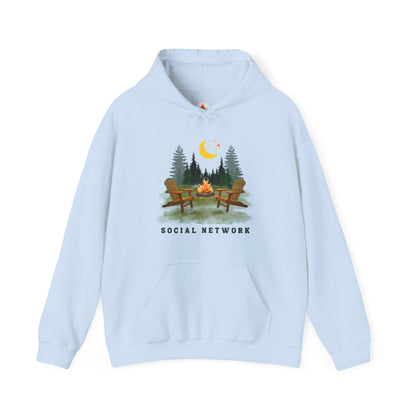 Tent Society Social Network Unisex Camping Hoodie