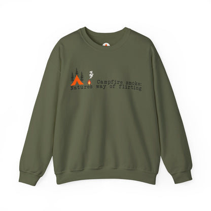 Tent Society Campfire Smoke Flirting Unisex Sweatshirt