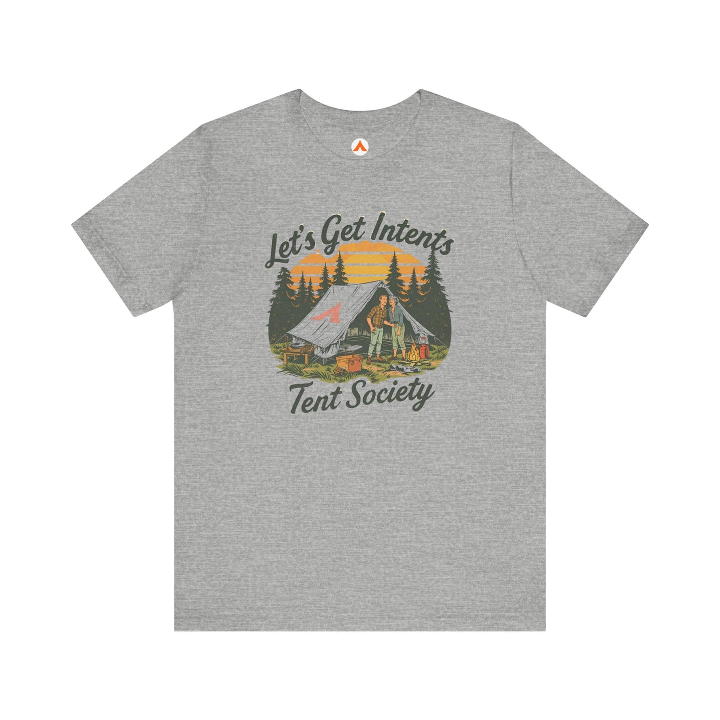 Tent Society Let's Get Intents Camp Life  T Shirt
