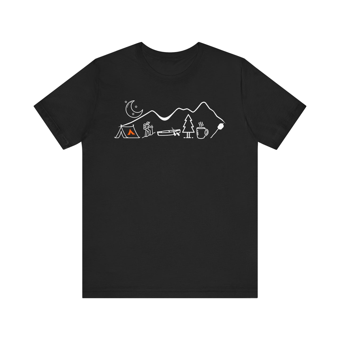 Tent Society Minimalist Mountain Camping Unisex TShirt