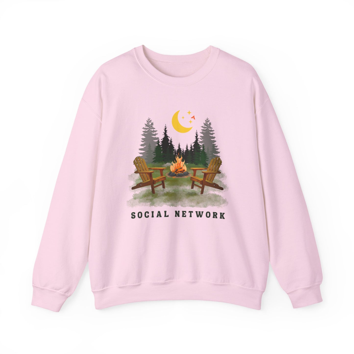 Tent Society Social Network Unisex Campfire Sweatshirt - Tent Society