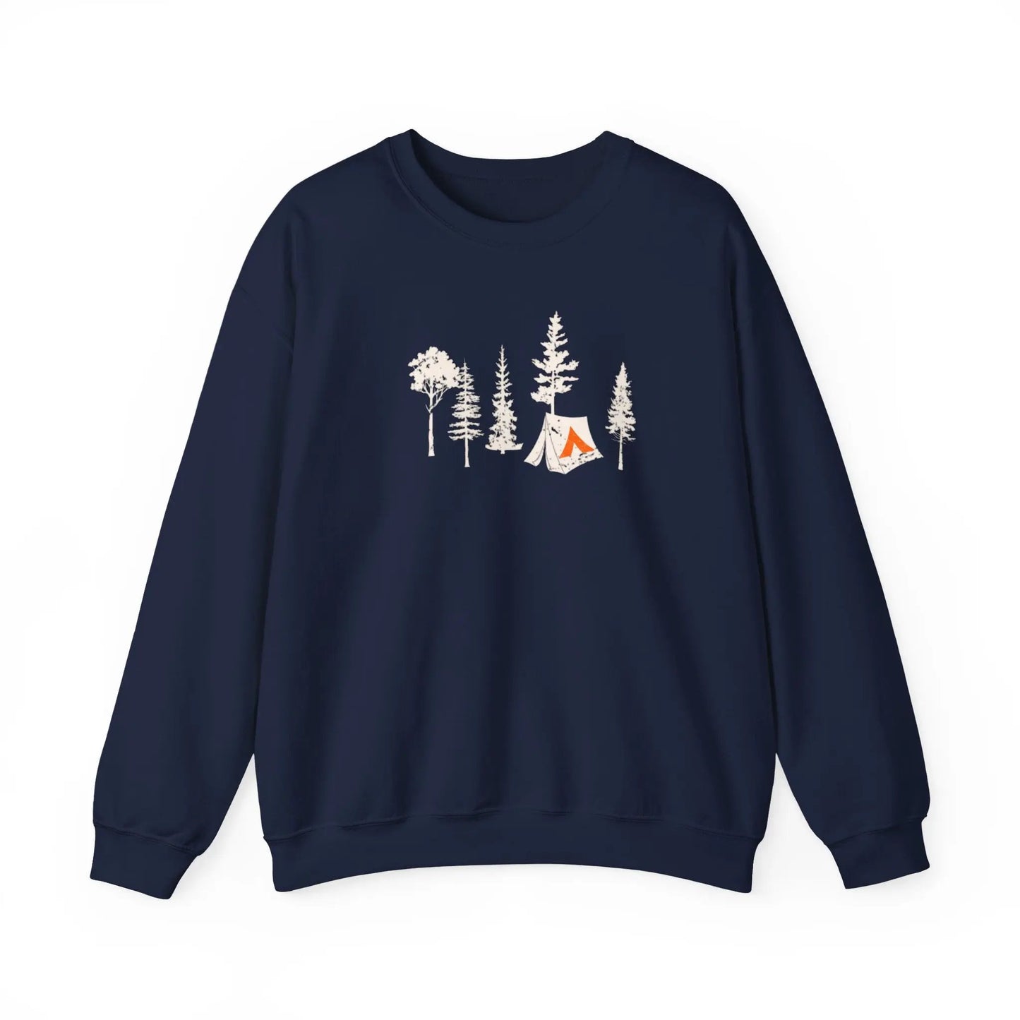 Tent Society Forest With Tent Unisex Sweatshirt Printify