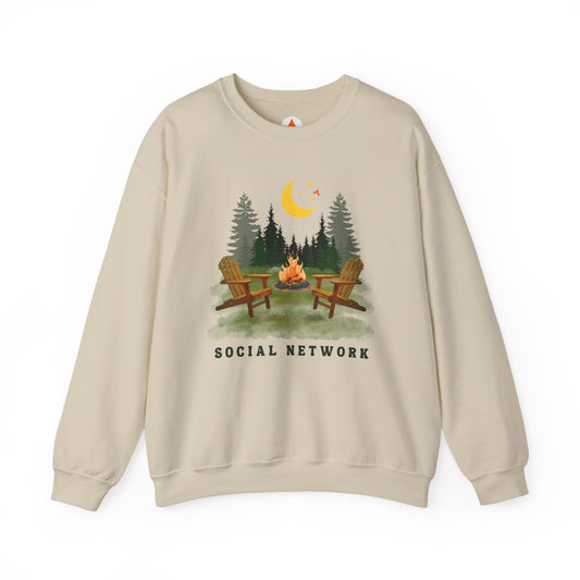 Tent Society Social Network Unisex Campfire Sweatshirt