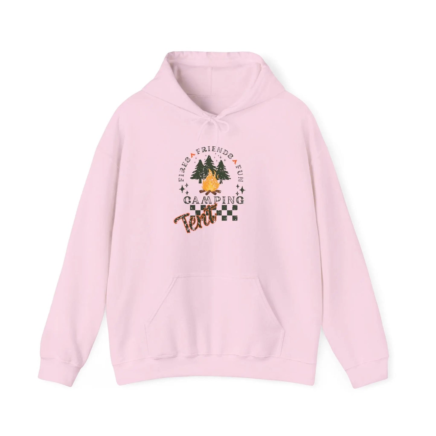 Tent Society Fires Friends Fun Camping Unisex Hoodie Printify