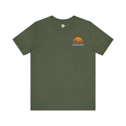 Tent Society Retro Camping Sunset Logo Unisex TShirt