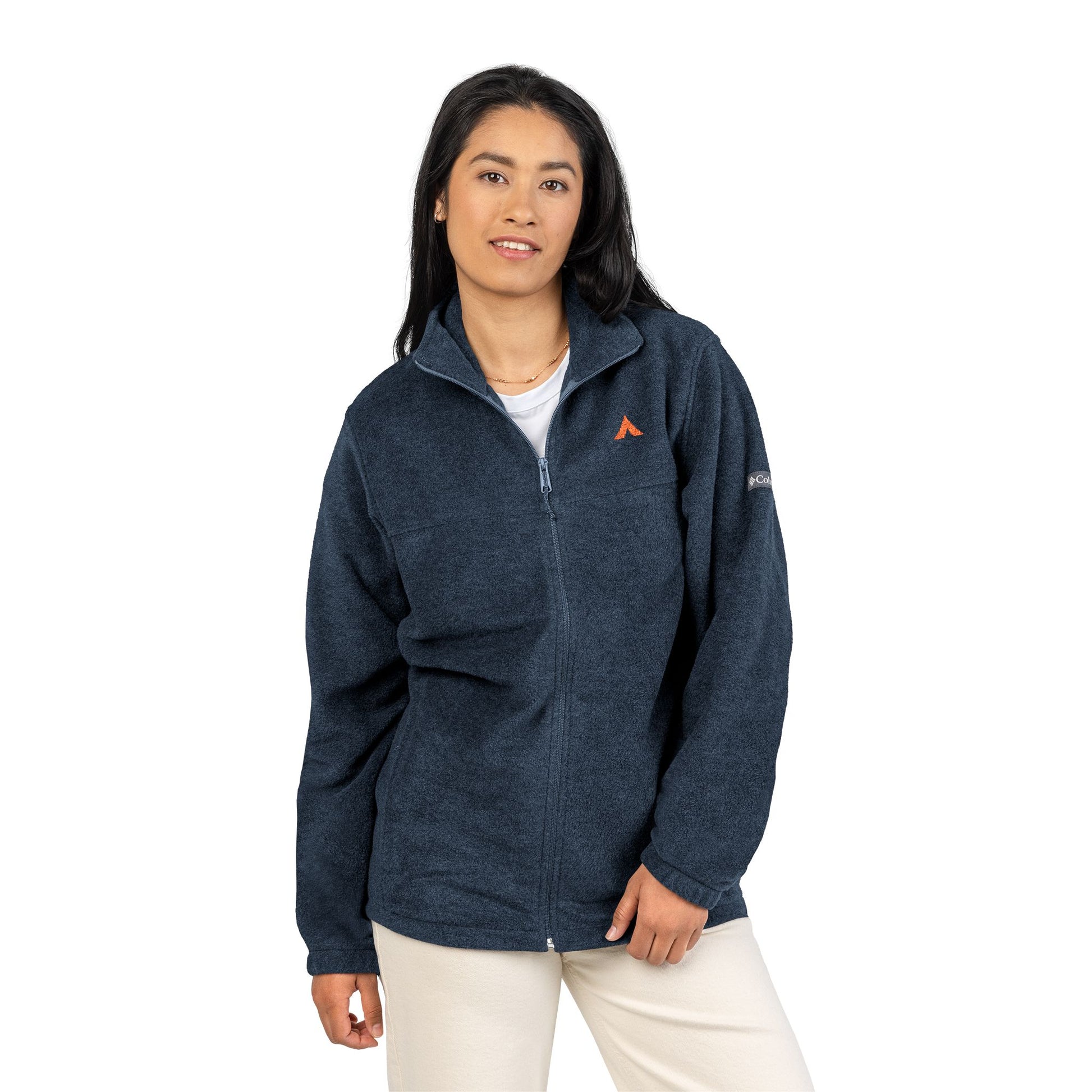 Tent Society Columbia Flece Embroidered Casual Jacket - Tent Society