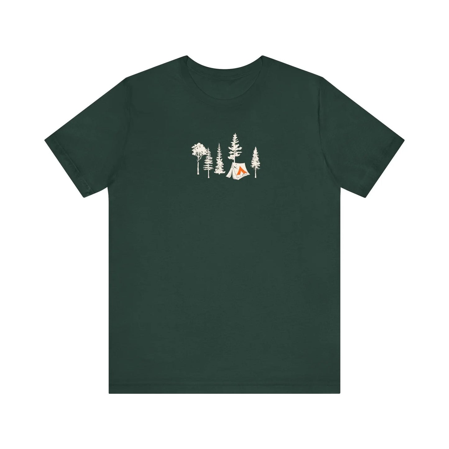 Tent Society Forest With Tent Unisex TShirt Printify