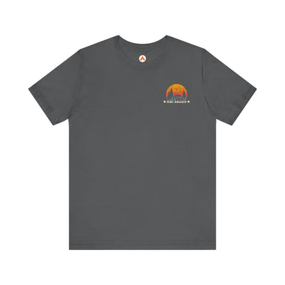 Tent Society Retro Camping Sunset Logo Unisex TShirt