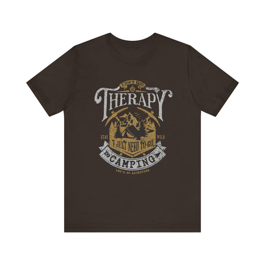 Tent Society Camping Therapy Tshirt