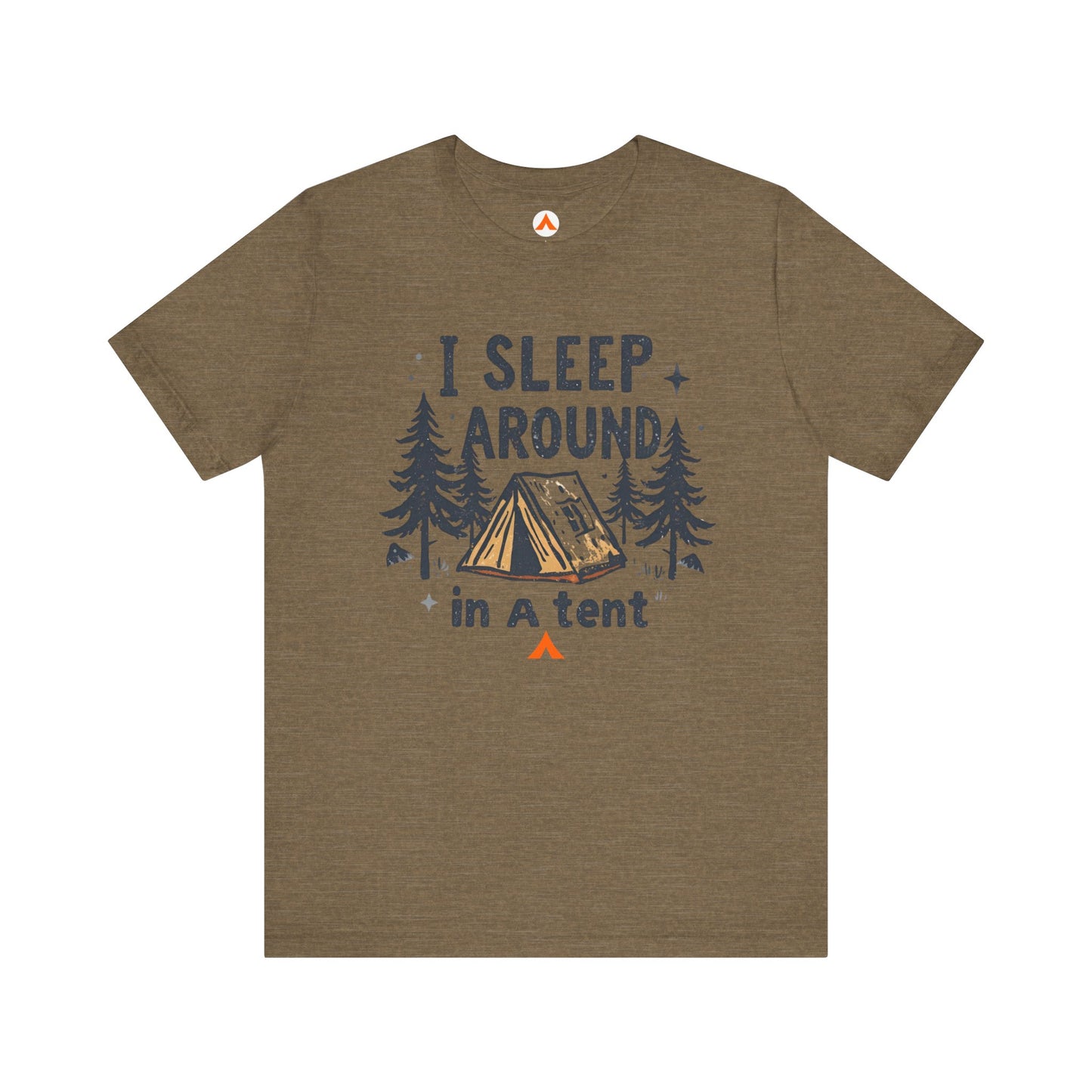 Tent Society I Sleep Around Funny Camping Shirt