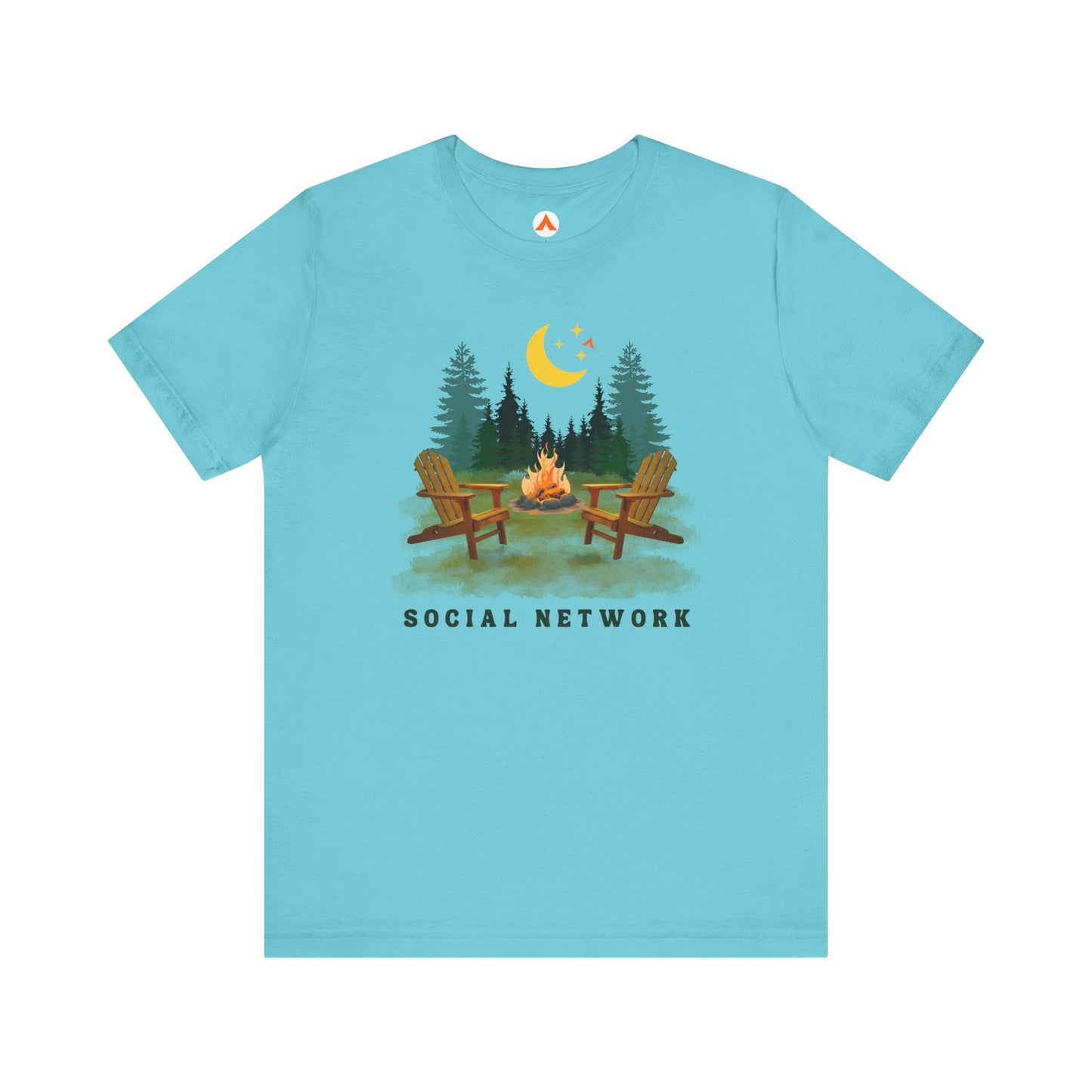 Camping Life T Shirt for Campers Tent Society Social Network