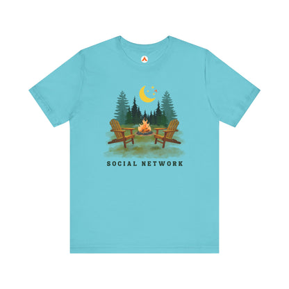 Camping Life T Shirt for Campers Tent Society Social Network