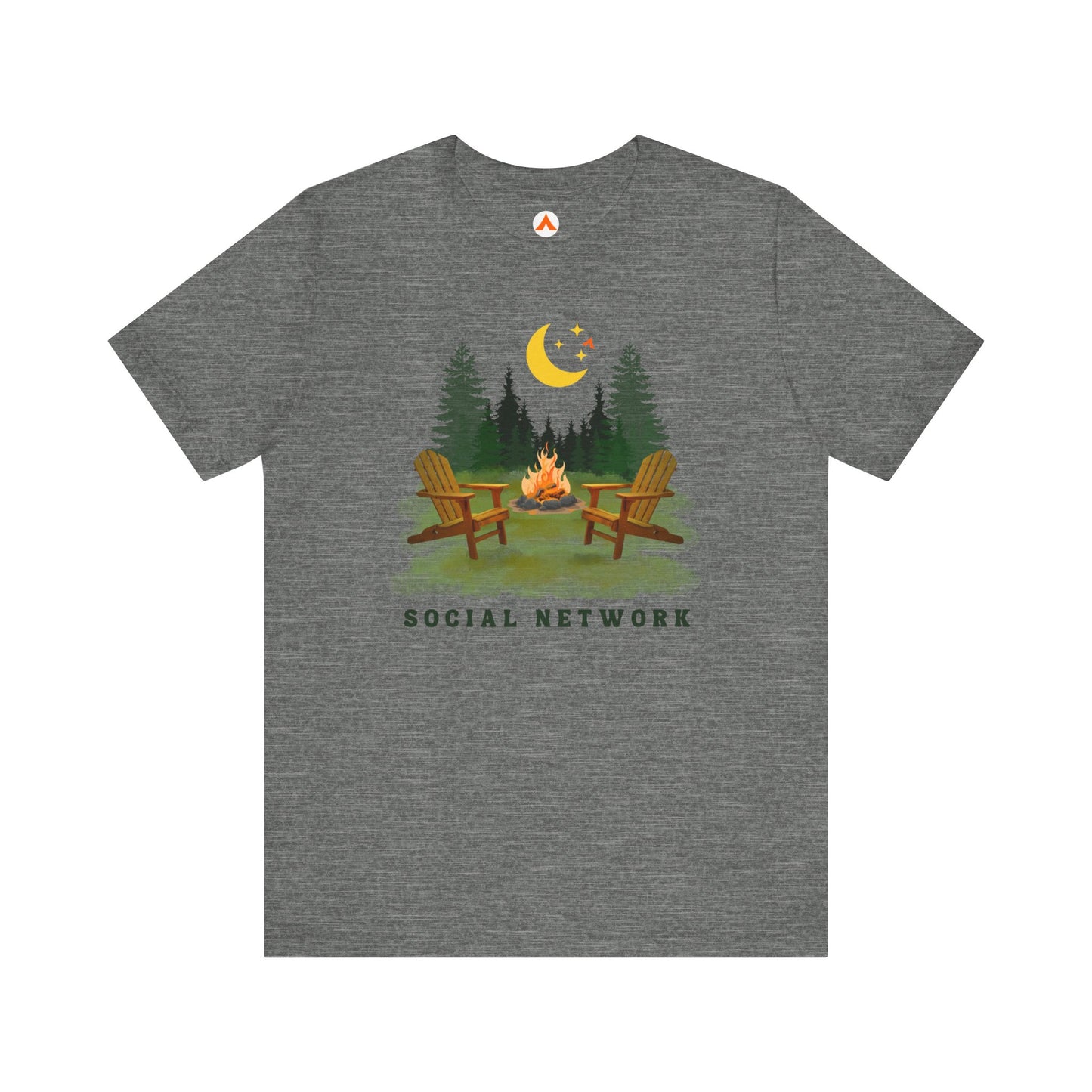 Camping Life T Shirt for Campers Tent Society Social Network