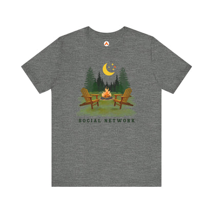 Camping Life T Shirt for Campers Tent Society Social Network