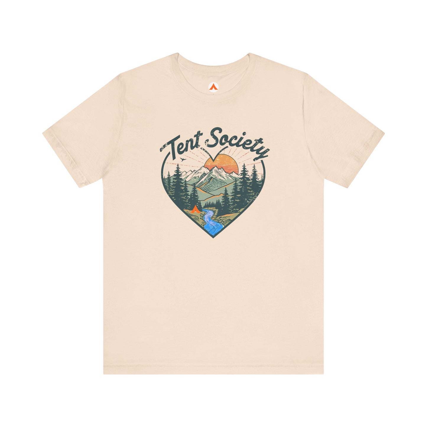 Tent Society Heart Funny Camping Shirts  Women