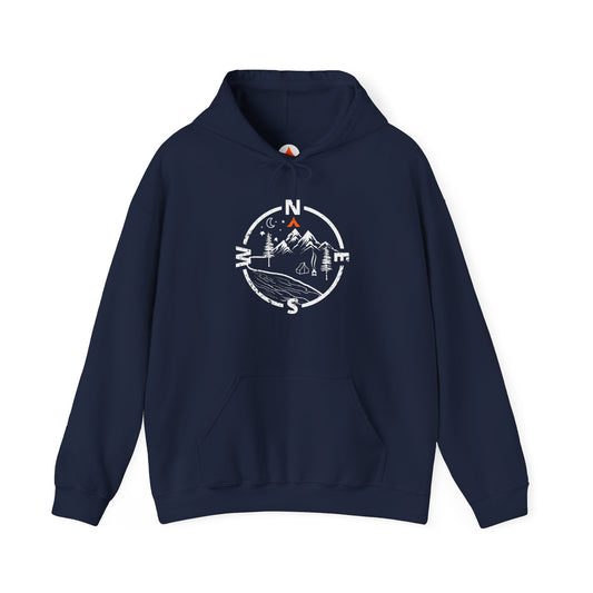 Tent Society Find Your Way Compass Camping Hiking Hoodie