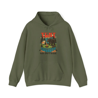 Tent Society Go Outside Unisex Hoodie Printify