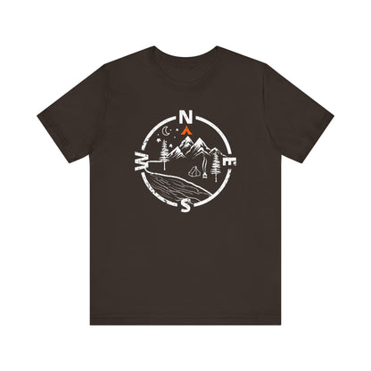 Tent Society Find Your Way Compass Camping Unisex TShirt
