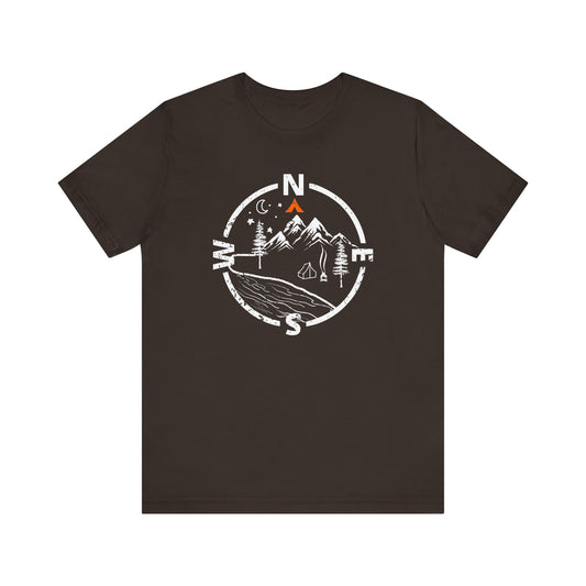Tent Society Find Your Way Compass Camping Unisex TShirt