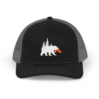 Tent Society Bear and Campsite Trucker Hat
