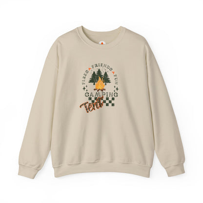 Tent Society Fires Friends Fun Camping Camper Shirt Sweatshirt